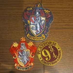 Gryffindor and Platform 9 3/4 Patches